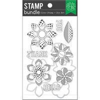 Hero Arts - Die and Clear Photopolymer Stamp Set - Pop Art Flowers