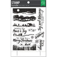 Hero Arts - Christmas - Die and Clear Photopolymer Stamp Set - Winter Scenics