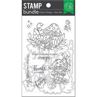 Hero Arts - Die and Clear Photopolymer Stamp Set - Hello Fungi