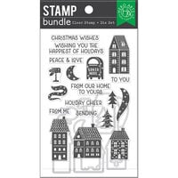 Hero Arts - Die and Clear Photopolymer Stamp Set - Winter Town Cheer Bundle C
