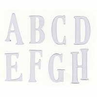Heidi Swapp Ghost Alphabets - Rhyme Upper Case - Clear, CLEARANCE