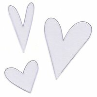 Heidi Swapp Ghost Shapes - Hearts - Clear