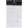 Heidi Swapp - Chipboard Alphabet - Center of Attention - White, CLEARANCE