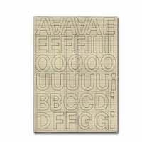 Heidi Swapp - Chipboard Letters - One Inch - Lemonade Stand Font - Ledger, CLEARANCE