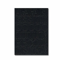 Heidi Swapp - Chipboard Letters - One Inch - Newsprint Font - Jet Black, CLEARANCE
