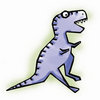 Imaginisce - Dinosaur Roar Collection - Snag 'em Acrylic Stamps - T-Rex, CLEARANCE
