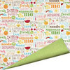 Imaginisce - Berrylicious Collection - 12 x 12 Double Sided Paper with Glossy Accents - Just Peachy