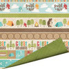 Imaginisce - Happy Camper Collection - 12 x 12 Double Sided Paper with Glossy Accents - Fireside Fun
