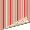 Imaginisce - Santa's Little Helper Collection - Christmas - 12 x 12 Double Sided Paper with Glossy Accents - Peppermint Stick