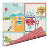 Imaginisce - Childhood Memories Collection - 12 x 12 Double Sided Paper - Care Free