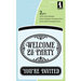 Inkadinkado - Summer Collection - Clear Acrylic Stamps - Mini Welcome Signs