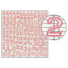 Jenni Bowlin Studio - Large Alphabet Stickers - Red Trim