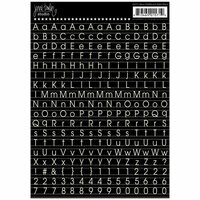 Jenni Bowlin Studio - Cardstock Stickers - Mini Chalkboard Alphabet  - Black