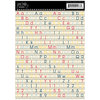 Jenni Bowlin Studio - Cardstock Stickers - Mini Chalkboard Alphabet  - Multi-colored