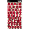 Jenni Bowlin - Cardstock Stickers - Shadow Alphabet - Red and Black