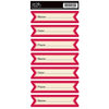 Jenni Bowlin Studio - Red and Black Collection 2012 - Cardstock Stickers - Hear Ye Hear Ye Banner Stickers - Name Date Place