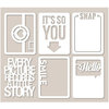 Jillibean Soup - Mini Placemats - 3 x 4 Die Cut Cards - Smile