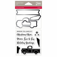 Jillibean Soup - Christmas - Shaker Die and Clear Acrylic Stamp Set - Loads Of Cheer