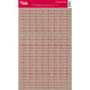 Jillibean Soup - Kraft Cardstock Stickers - Mini Alphabet - Red
