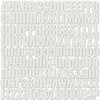 Jillibean Soup - Alphabeans Collection - Corrugated Alphabet - Wonderful White