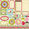 Jillibean Soup - Christmas Eve Chowder Collection - Pea Pods - 12 x 12 Die Cut Paper - Shapes