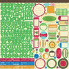 Jillibean Soup - Watermelon Gazpacho Collection - 12 x 12 Cardstock Stickers