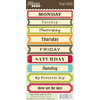 Jillibean Soup - Cardstock Stickers - Soup Labels - Days of the Week