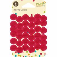 Jillibean Soup - Party Playground Collection - Pom Pom Garland - Red Hot Red