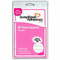 3L Scrapbook Adhesives - 3D Foam Squares - National Breast Cancer Awareness, CLEARANCE