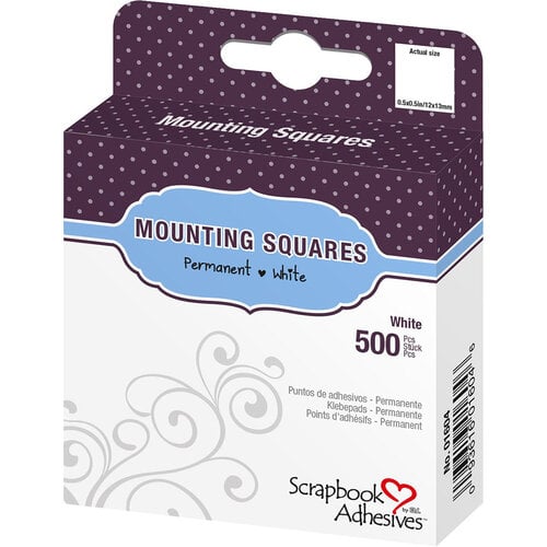 3L 500 White Mounting Squares