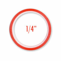 J and V Enterprises - Premium Red Line Craft Tape - 1/4 inch x 5 yards