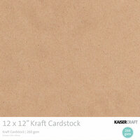 Kaisercraft - 12 x 12 Kraft Cardstock - 20 Pack