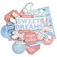 Kaisercraft - Little Treasures Collection - Collectables - Die Cut Cardstock Pieces - Sentiments