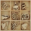 Kaisercraft - Always and Forever Collection - Flourishes - Die Cut Wood Pieces Pack - Wedding