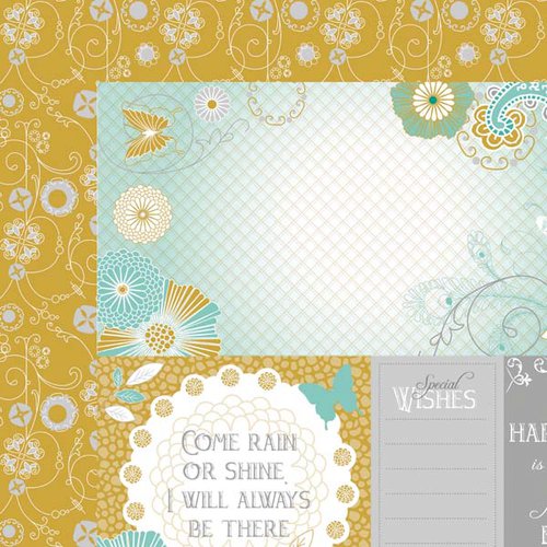 Kaisercraft - Elegance Collection - 12 x 12 Double Sided Paper - Thoughts