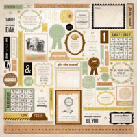 Kaisercraft - Take Note Collection - 12 x 12 Double Sided Paper - Journal
