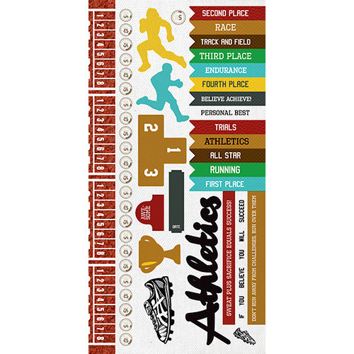Kaisercraft - Game On Collection - Sticker Sheet - Athletics