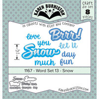 Karen Burniston - Craft Dies - Word Set 13 - Snow