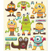 K and Company - Life's Little Occasions Collection - 3 Dimensional Stickers  with  Puffy Accents - Monsters