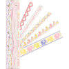 K and Company - Itsy Bitsy Collection - Adhesive Paper Borders with Glitter Accents - Baby Girl