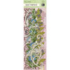 K and Company - Flora and Fauna Collection - Adhesive Borders with Glitter Accents - Swirl