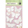 K and Company - Flora and Fauna Collection - Vellum Stickers with Foil Accents - Butterfly, CLEARANCE
