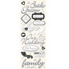 K and Company - Adhesive Chipboard - Wedding, CLEARANCE
