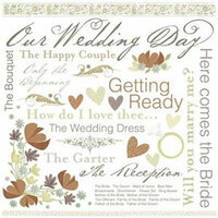 Karen Foster Design - Rub Ons - Wedding Collection - Our Wedding Day