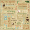 Karen Foster Design - Baby's First Collection - 12 x 12 Paper - Growing Up Collage