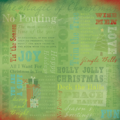 Karen Foster Design - Christmas Collection - 12 x 12 Paper - Tis the Season Collage