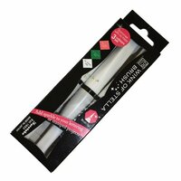 Kuretake - ZIG - Memory System - Wink Of Stella - Glitter Brush Marker - 3 Piece Set - White Christmas