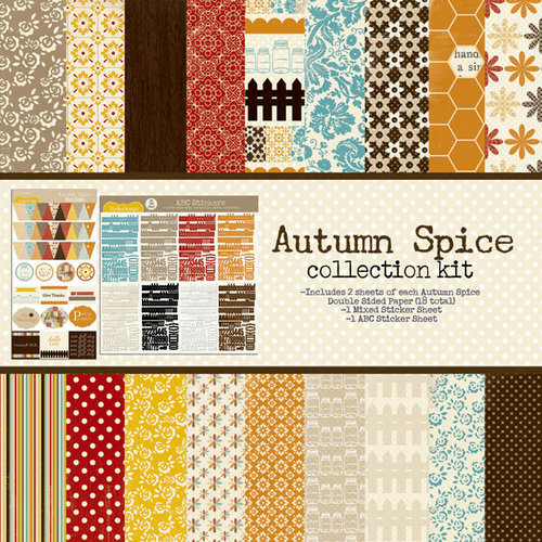 Lily Bee Design - Autumn Spice Collection - 12 x 12 Collection Kit