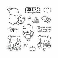 LDRS Creative - Happy Fall Collection - Clear Acrylic Stamps - Character