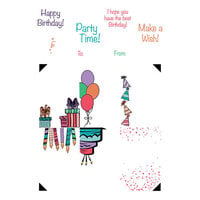 LDRS Creative - Clear Photopolymer Stamps - Birthday Tag Stack